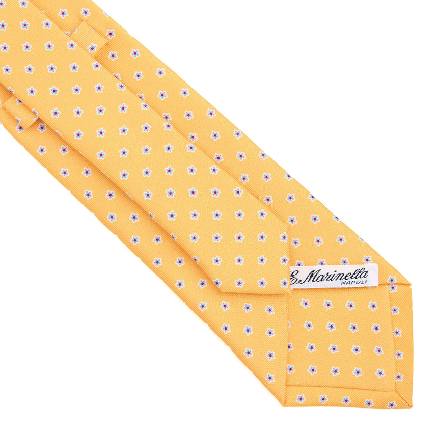 CRAVATTA SARTORIALE CLASSICA IN SETA GIALLA
