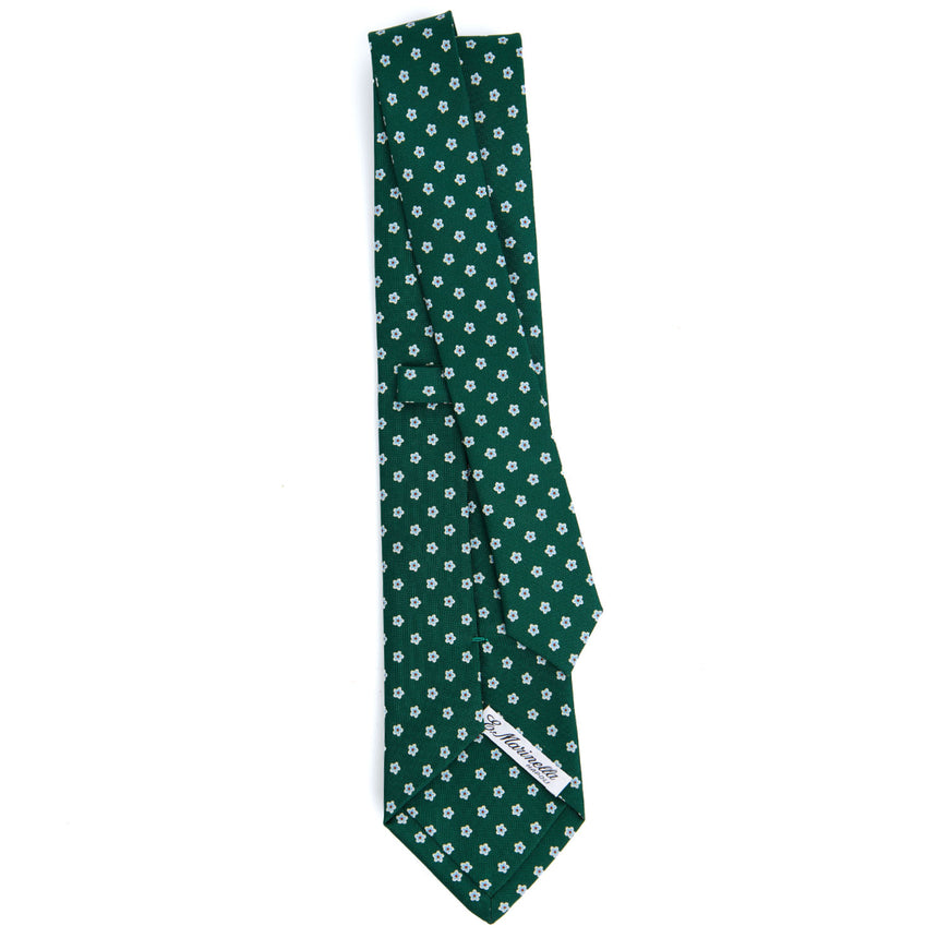 CRAVATTA SARTORIALE CLASSICA IN SETA VERDE SCURO