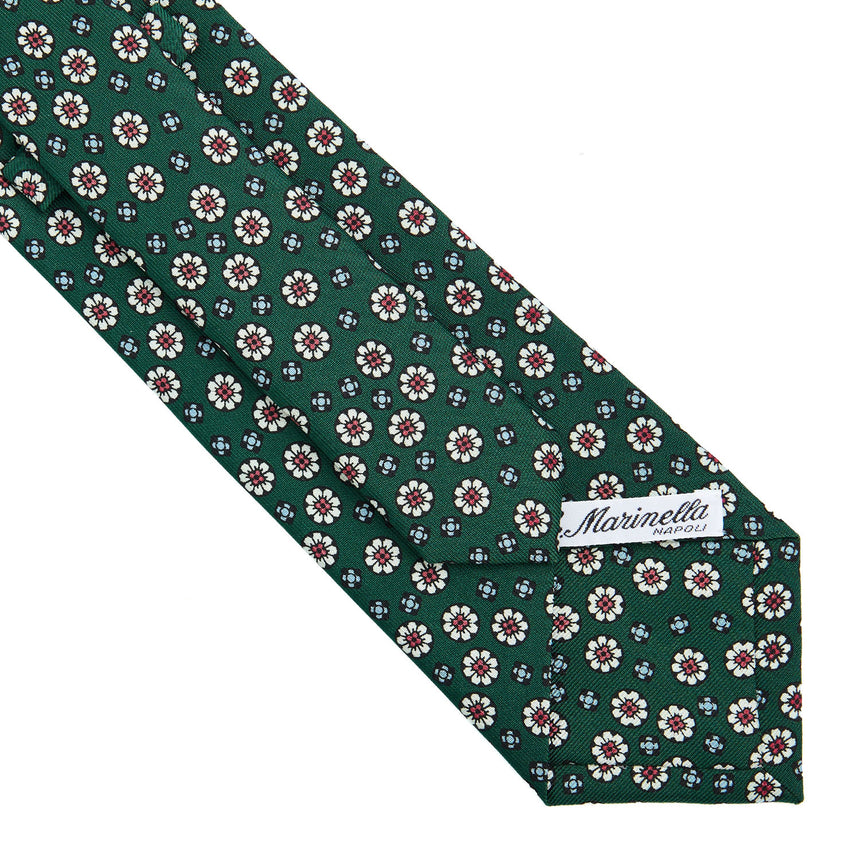 CRAVATTA SARTORIALE CLASSICA IN SETA VERDE SCURO