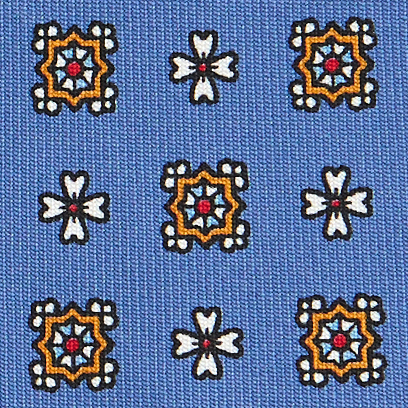 POWDER BLUE SARTORIAL PRINTED SILK TIE