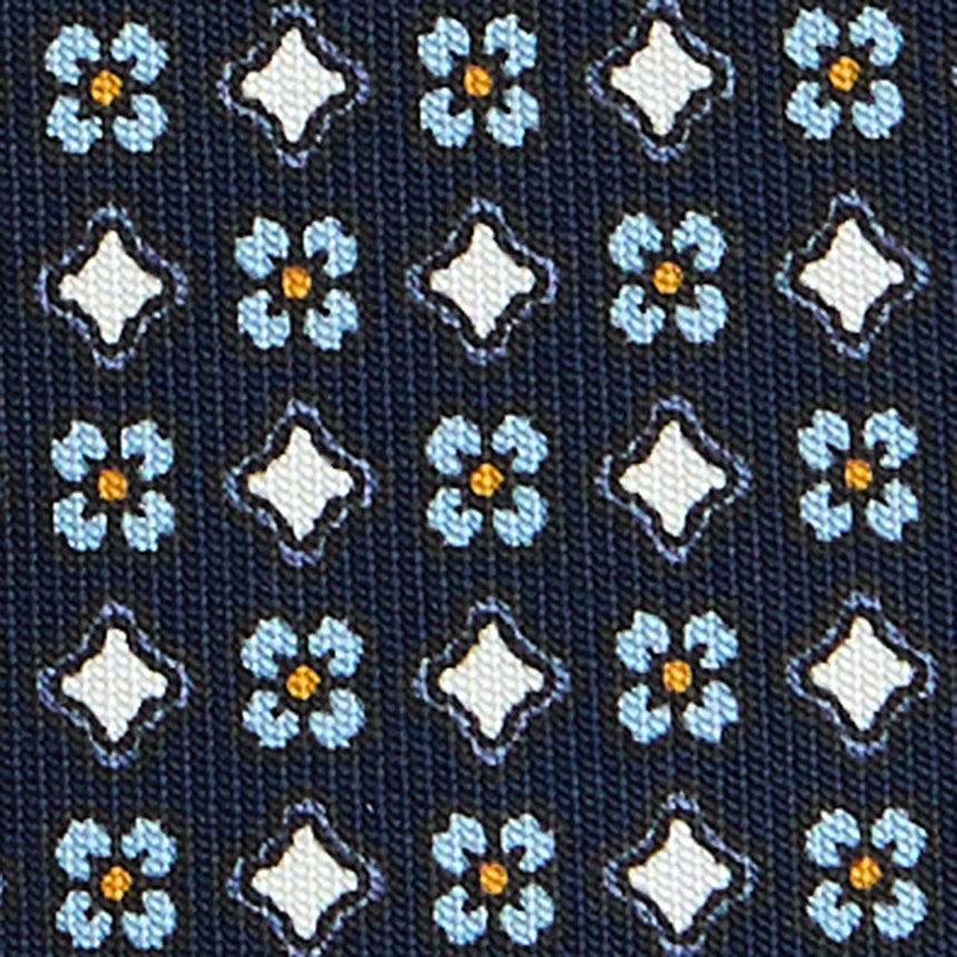 CRAVATTA SARTORIALE CLASSICA IN SETA BLU SCURO