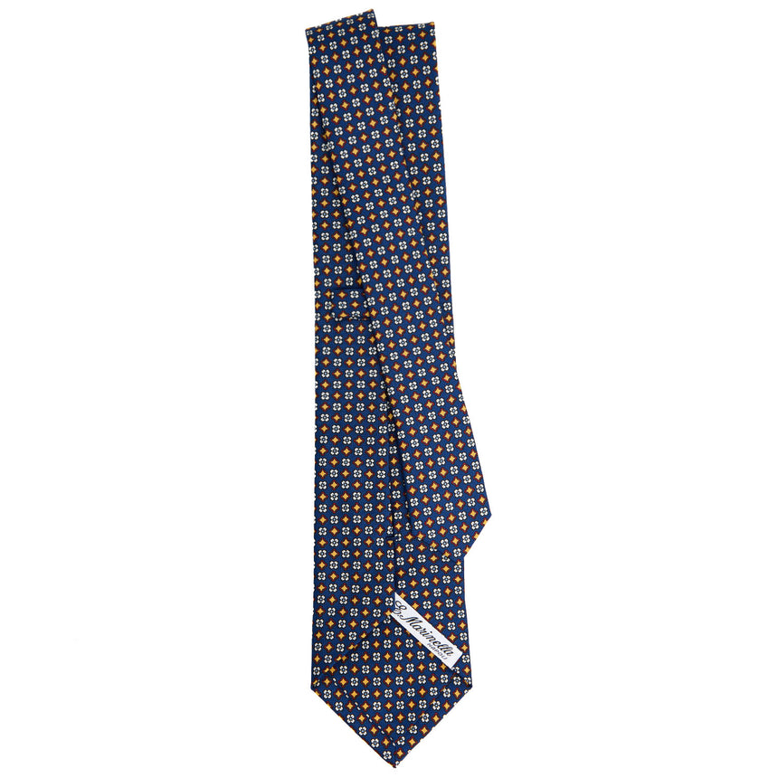 CRAVATTA SARTORIALE CLASSICA IN SETA BLU 