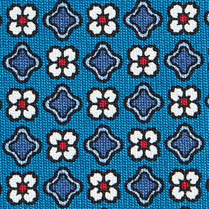 MID BLUE SARTORIAL CLASSIC SILK TIE