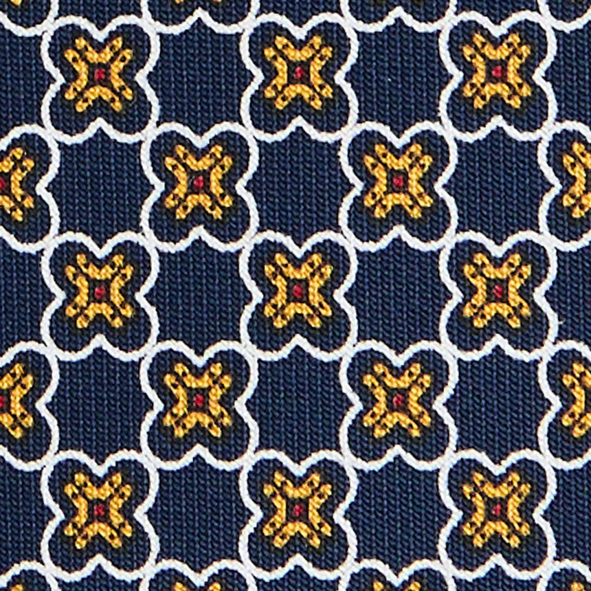 CRAVATTA SARTORIALE CLASSICA IN SETA BLU