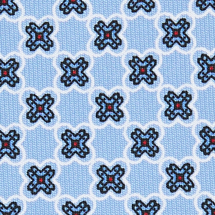 CRAVATTA SARTORIALE CLASSICA IN SETA AZZURRA