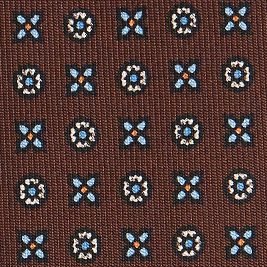 DARK BROWN SARTORIAL CLASSIC SILK TIE