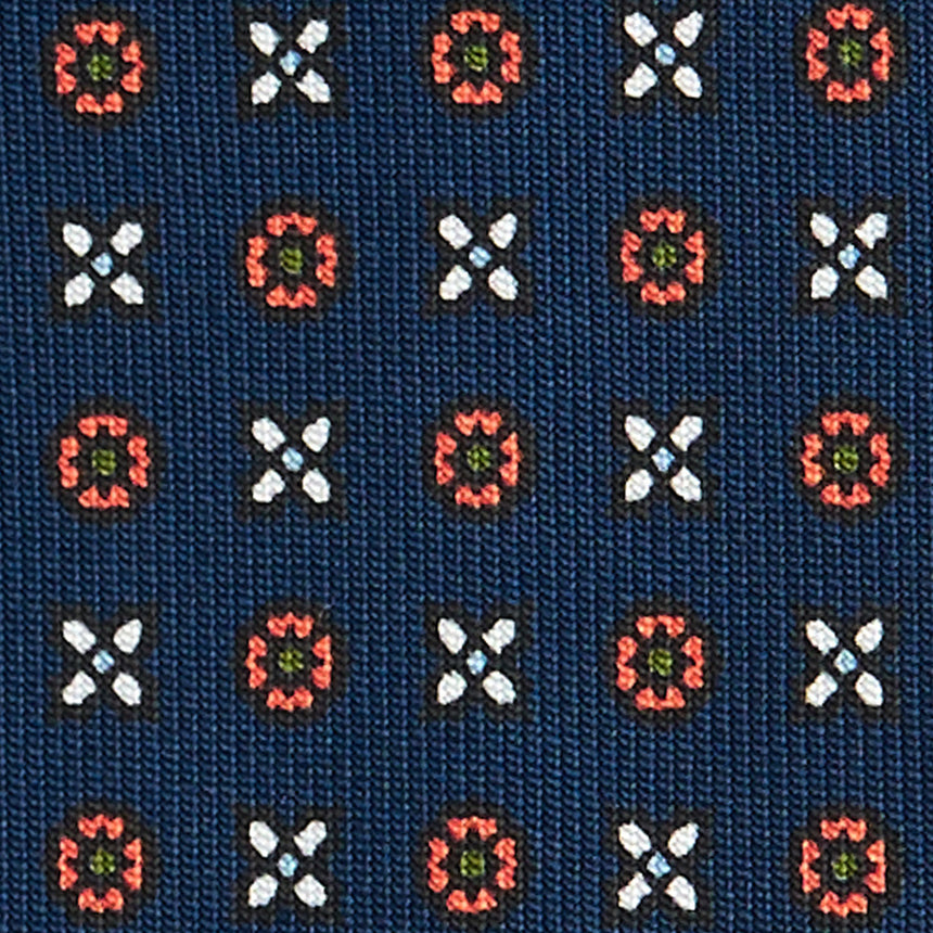 CRAVATTA SARTORIALE CLASSICA IN SETA BLU