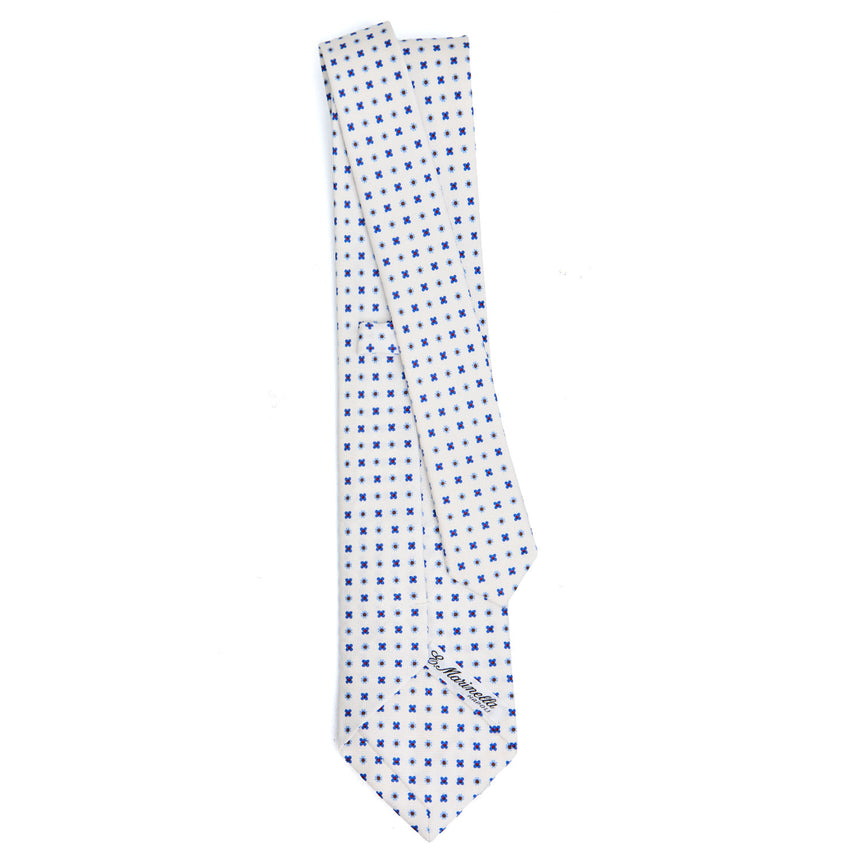 WHITE SARTORIAL CLASSIC SILK TIE