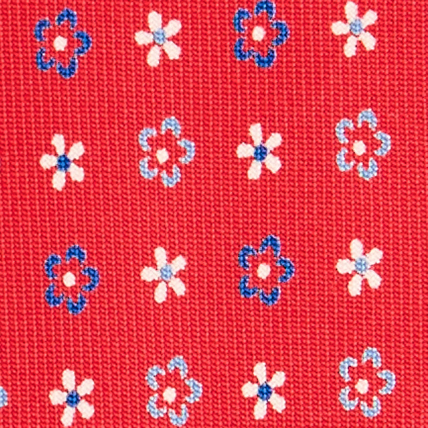 RED SARTORIAL CLASSIC SILK TIE