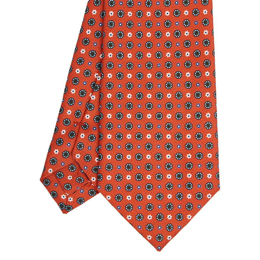 CRAVATTA SARTORIALE CLASSICA IN SETA ARANCIONE