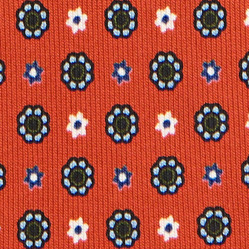 CRAVATTA SARTORIALE CLASSICA IN SETA ARANCIONE