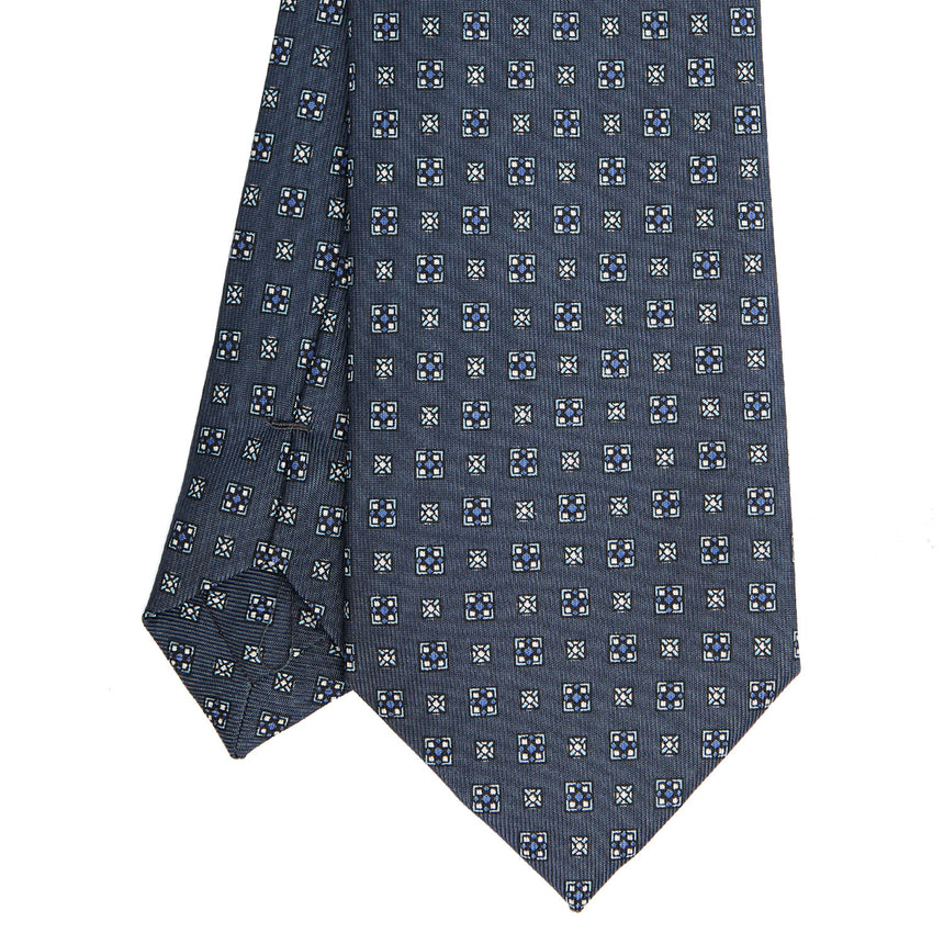 CRAVATTA SARTORIALE CLASSICA IN SETA GRIGIO SCURO
