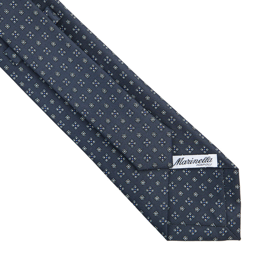 CRAVATTA SARTORIALE CLASSICA IN SETA GRIGIO SCURO