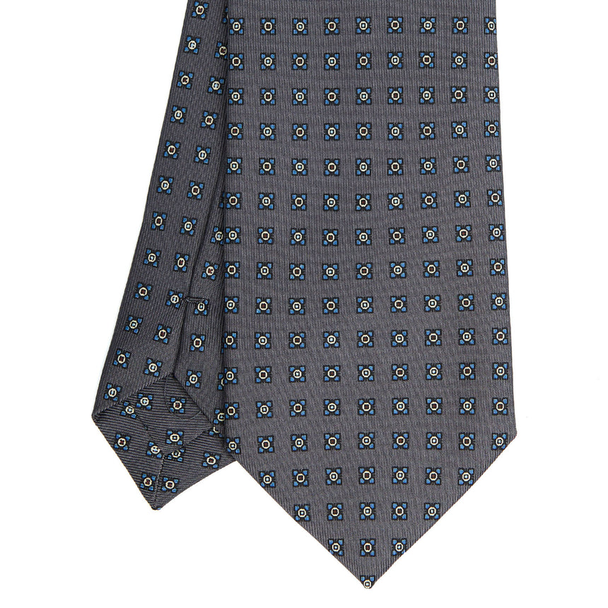 CRAVATTA SARTORIALE CLASSICA IN SETA GRIGIO SCURO