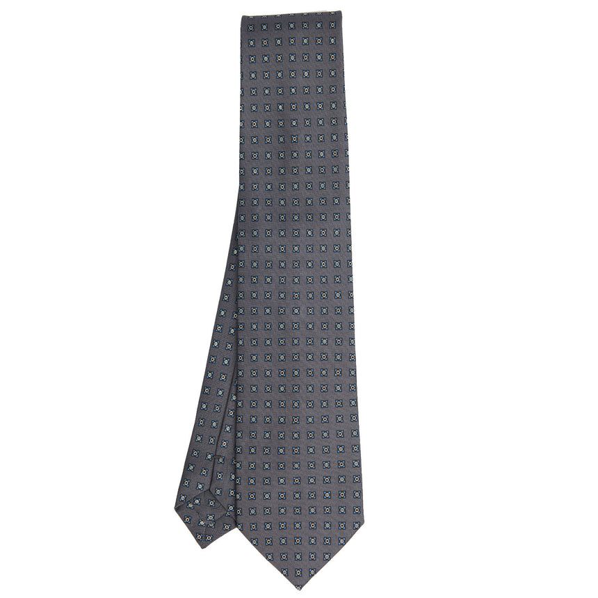 CRAVATTA SARTORIALE CLASSICA IN SETA GRIGIO SCURO