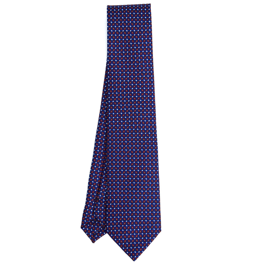 BLUETTE SARTORIAL PRINTED SILK TIE