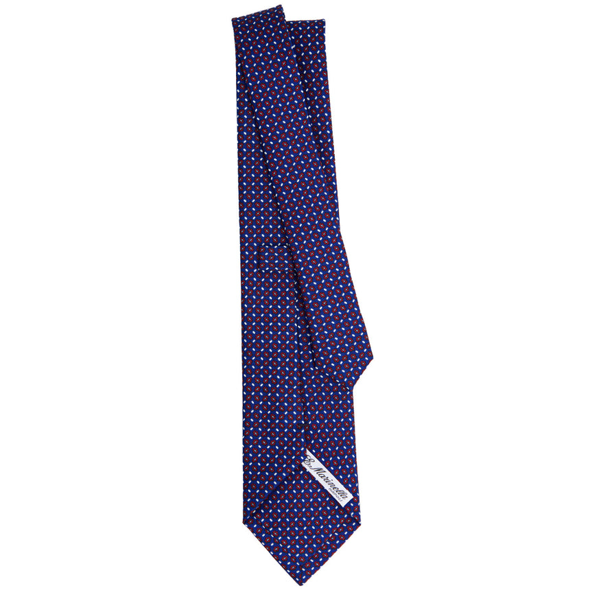 BLUETTE SARTORIAL PRINTED SILK TIE