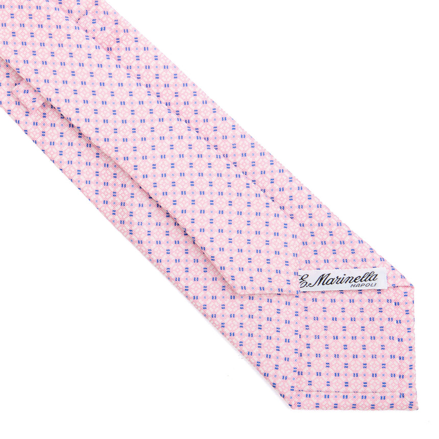 PINK SARTORIAL PRINTED SILK TIE