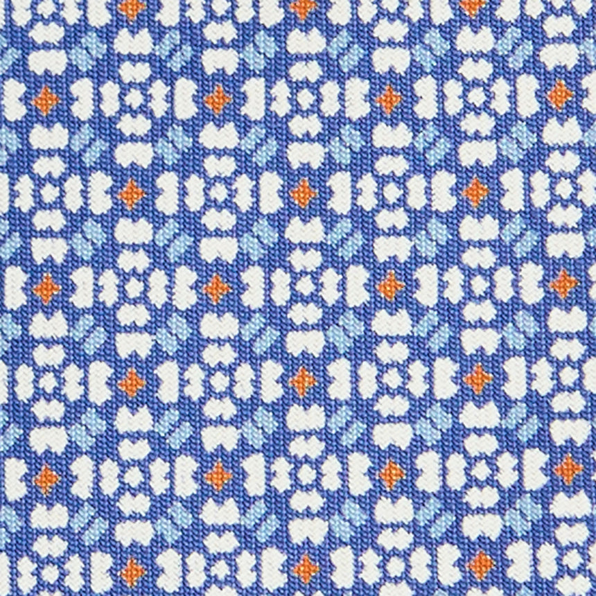 POWDER BLUE SARTORIAL PRINTED SILK TIE