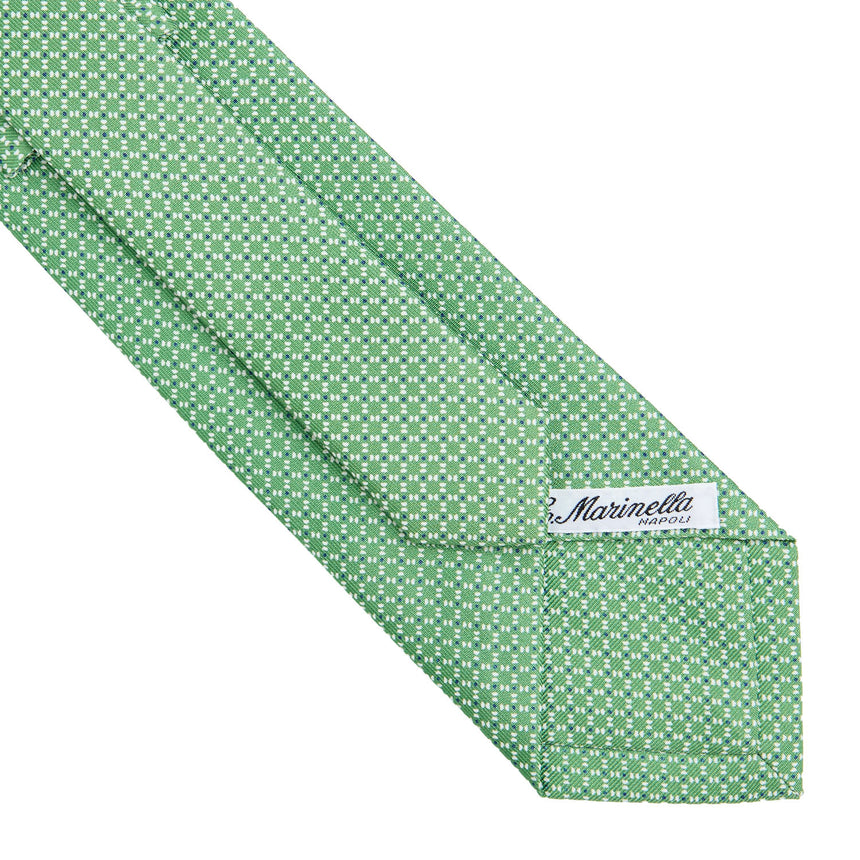 LIGHT GREEN SARTORIAL PRINTED SILK TIE