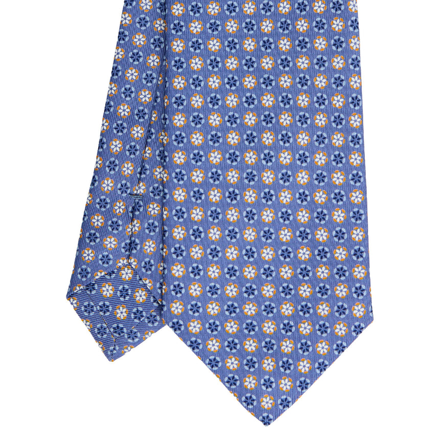 POWDER BLUE SARTORIAL PRINTED SILK TIE