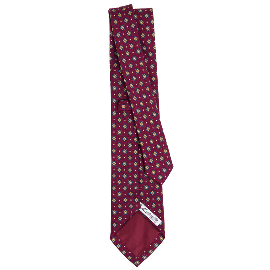 CRAVATTA SARTORIALE IN LANA BORDEAUX