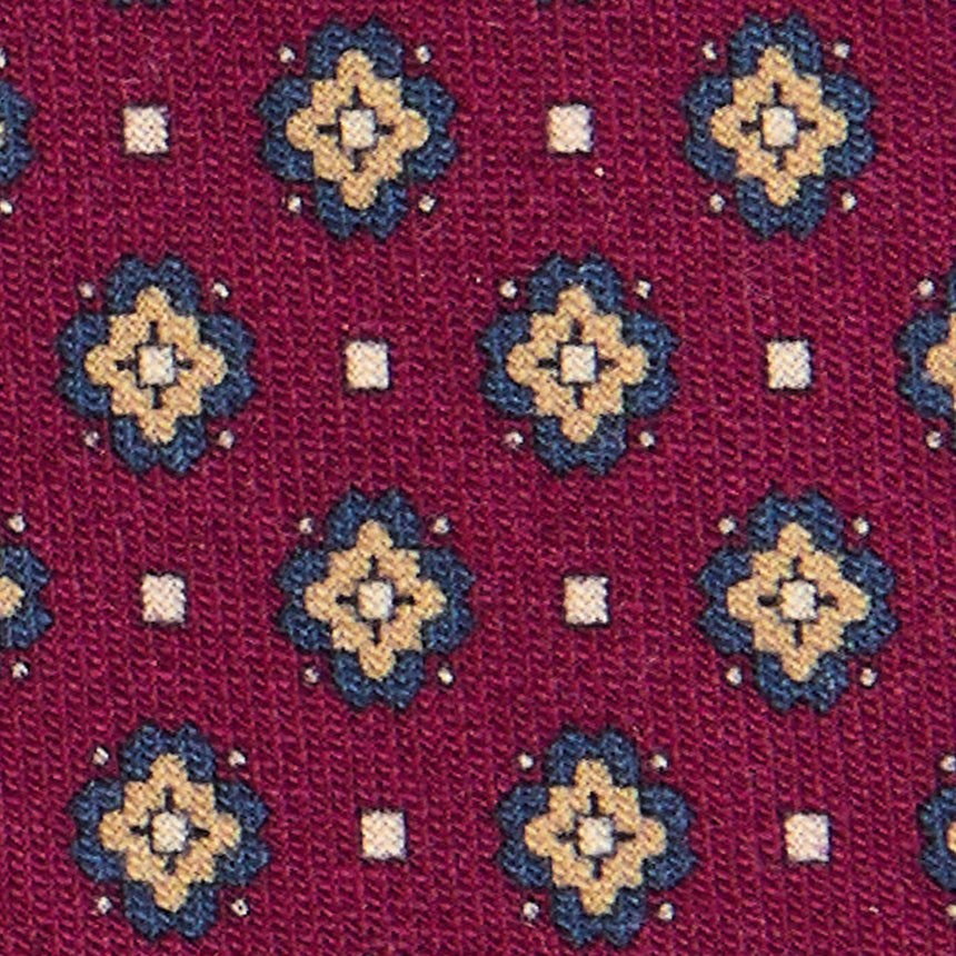 CRAVATTA SARTORIALE IN LANA BORDEAUX