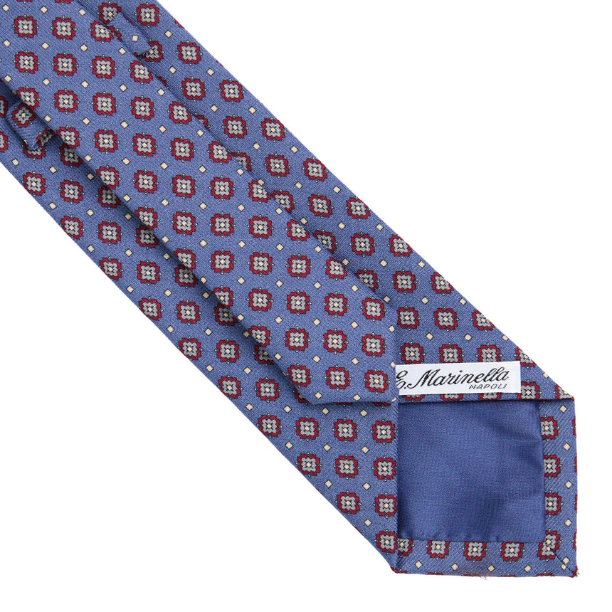 CRAVATTA SARTORIALE IN LANA AZZURRO POLVERE