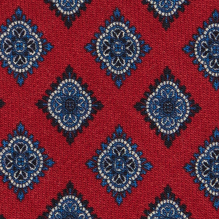 CRAVATTA SARTORIALE IN LANA BORDEAUX