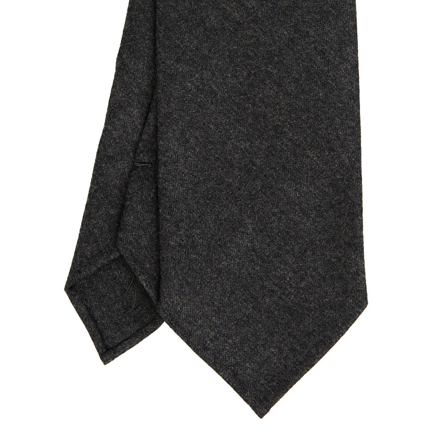 DARK GREY SARTORIAL UNLINED WOOL TIE