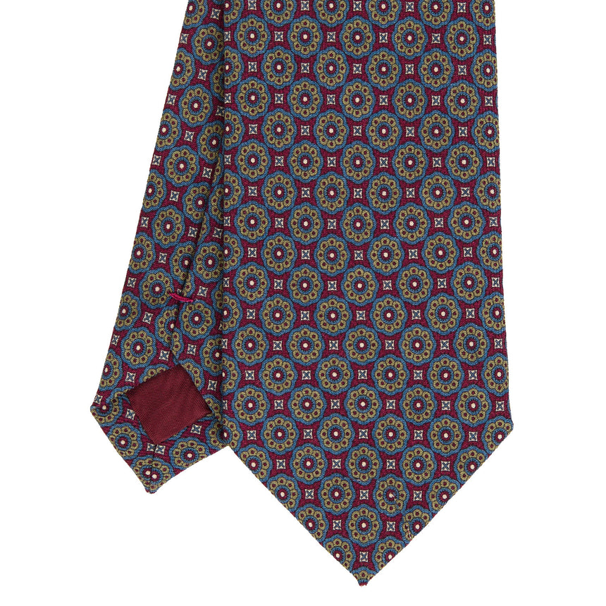 CRAVATTA SARTORIALE IN LANA BORDEAUX