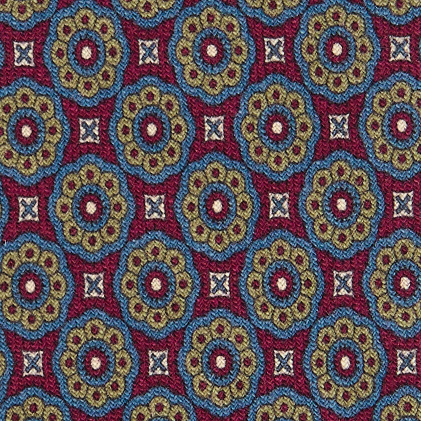 CRAVATTA SARTORIALE IN LANA BORDEAUX