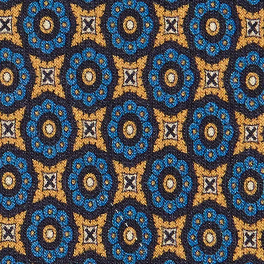 CRAVATTA SARTORIALE IN LANA GIALLO