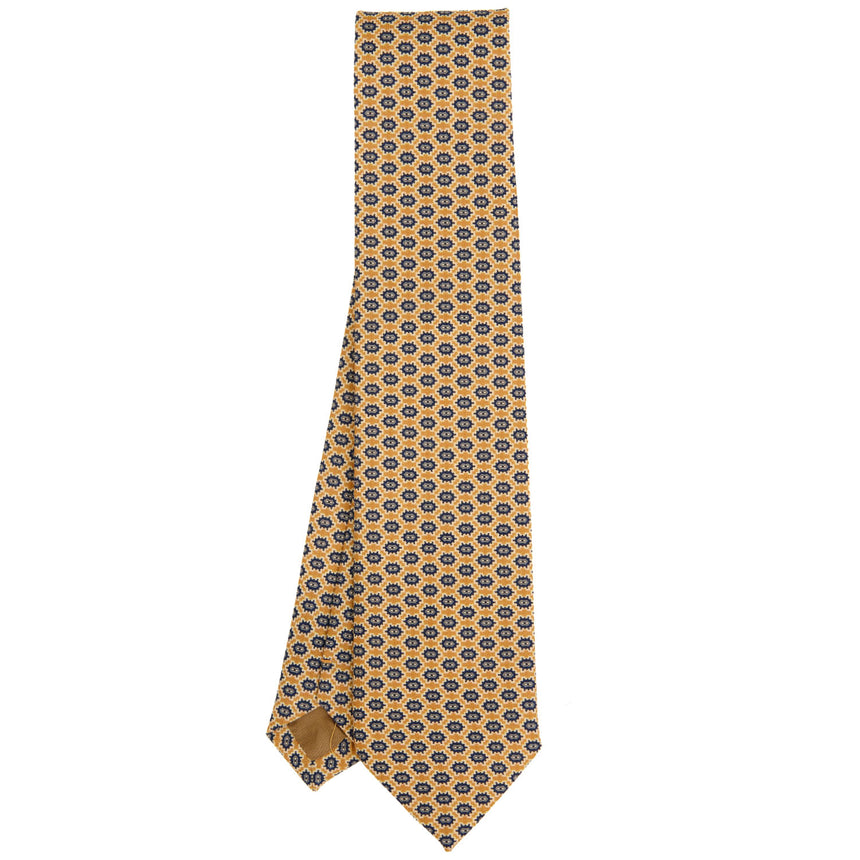 CRAVATTA SARTORIALE IN LANA GIALLO