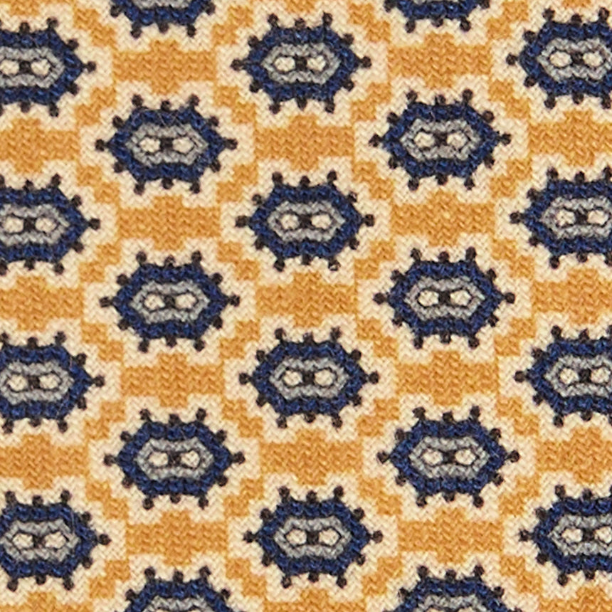 CRAVATTA SARTORIALE IN LANA GIALLO