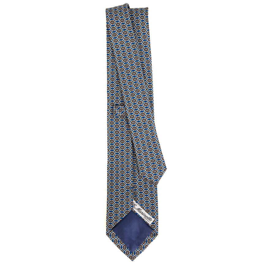 CRAVATTA SARTORIALE IN LANA BLU