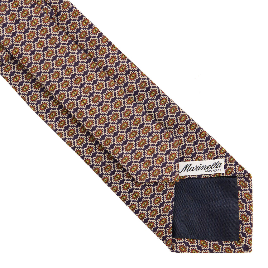 CRAVATTA SARTORIALE IN LANA BLU SCURO