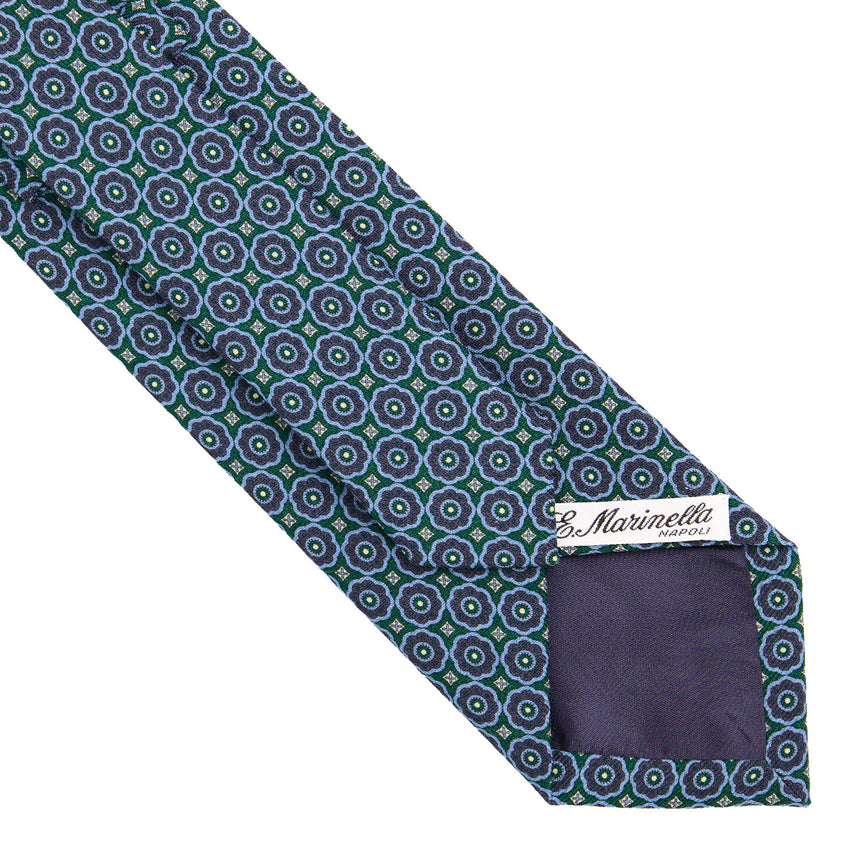 CRAVATTA SARTORIALE IN LANA VERDE SCURO
