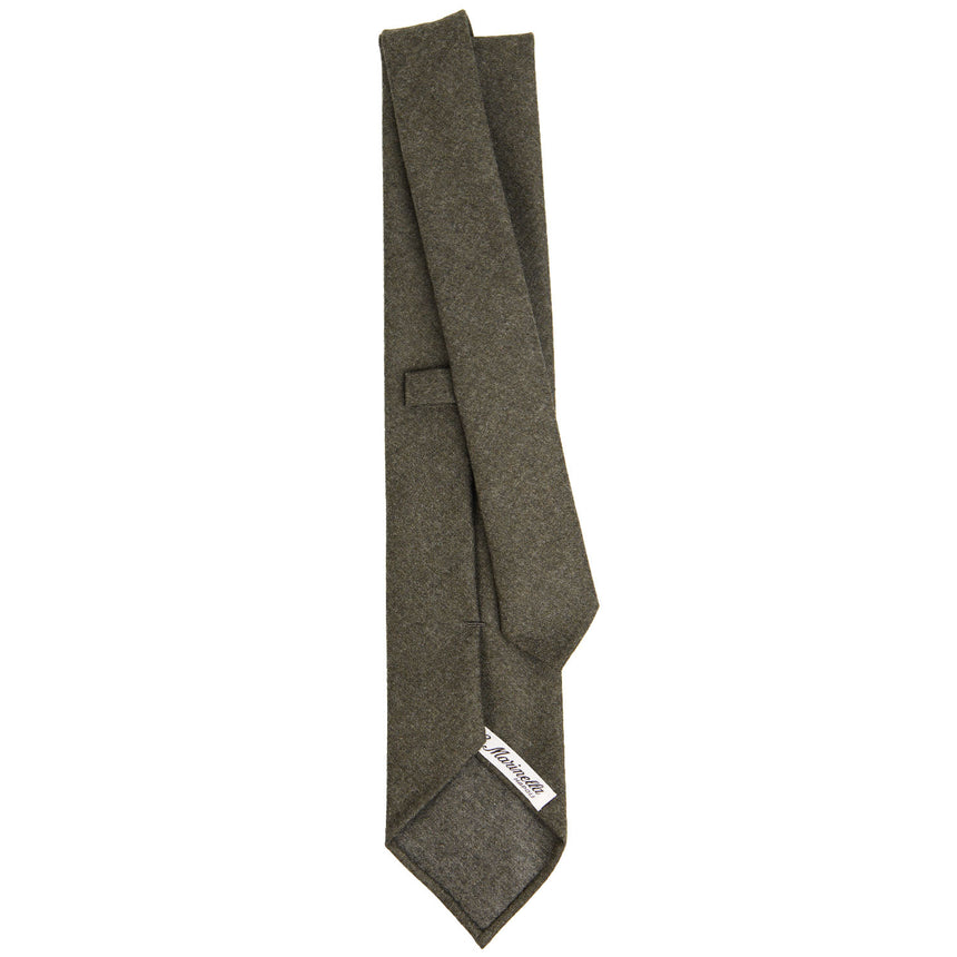 OLIVE GREEN SARTORIAL UNLINED WOOL TIE