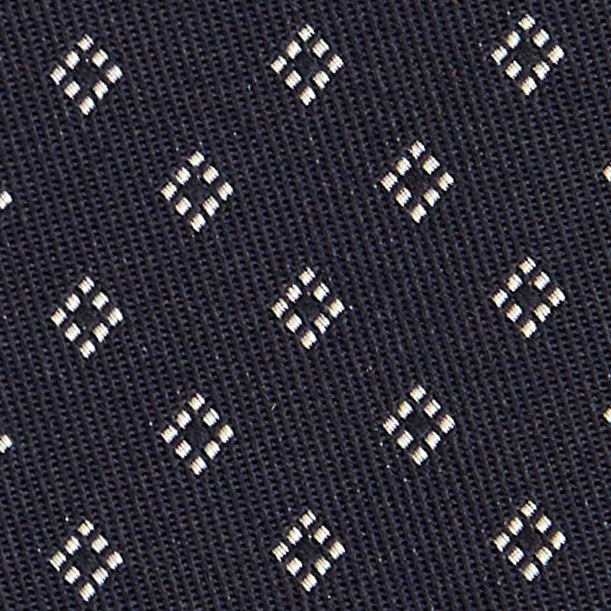 DARK BLUE CEREMONIAL JACQUARD SILK TIE