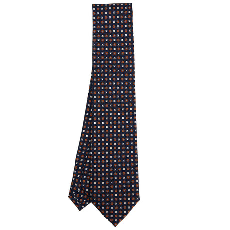 BLUE SARTORIAL PRINTED SILK TIE