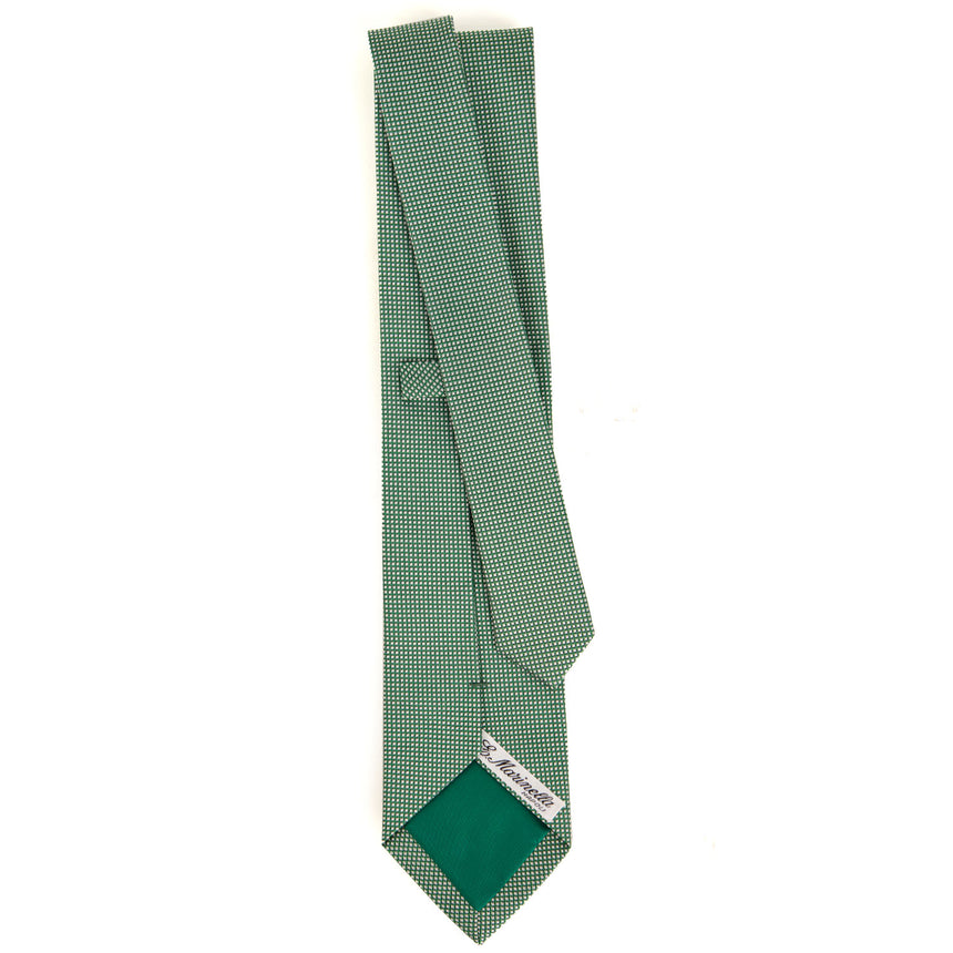 CRAVATTA CERIMONIA IN SETA JACQUARD VERDE SCURO