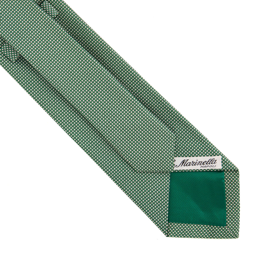 CRAVATTA CERIMONIA IN SETA JACQUARD VERDE SCURO