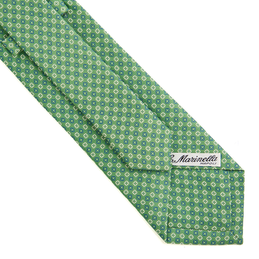 DARK GREEN SARTORIAL PRINTED SILK TIE