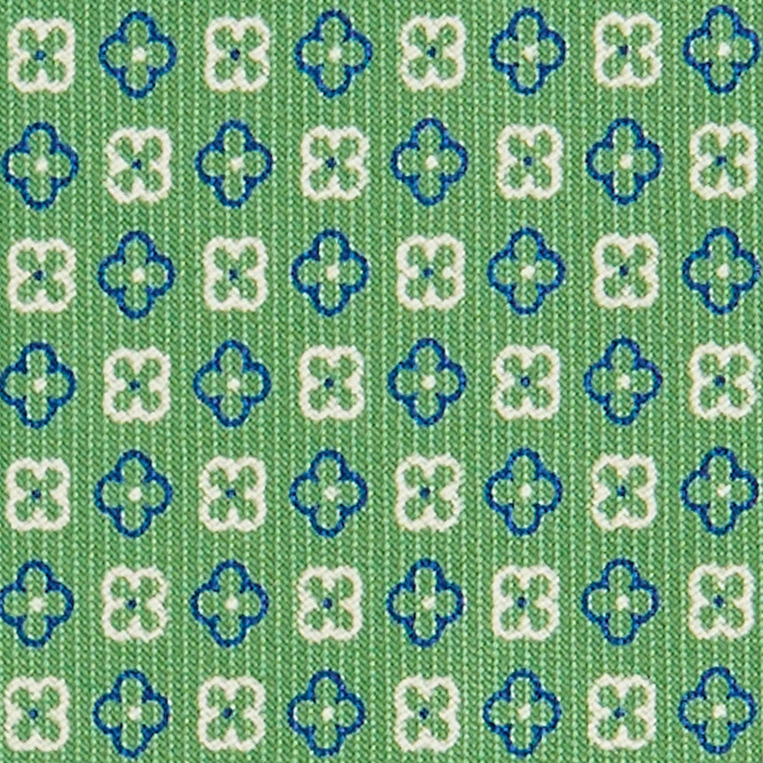 DARK GREEN SARTORIAL PRINTED SILK TIE