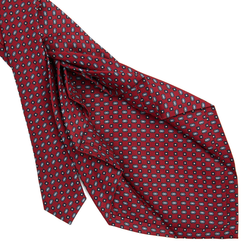 CRAVATTA SARTORIALE 9 PIEGHE IN SETA BORDEAUX
