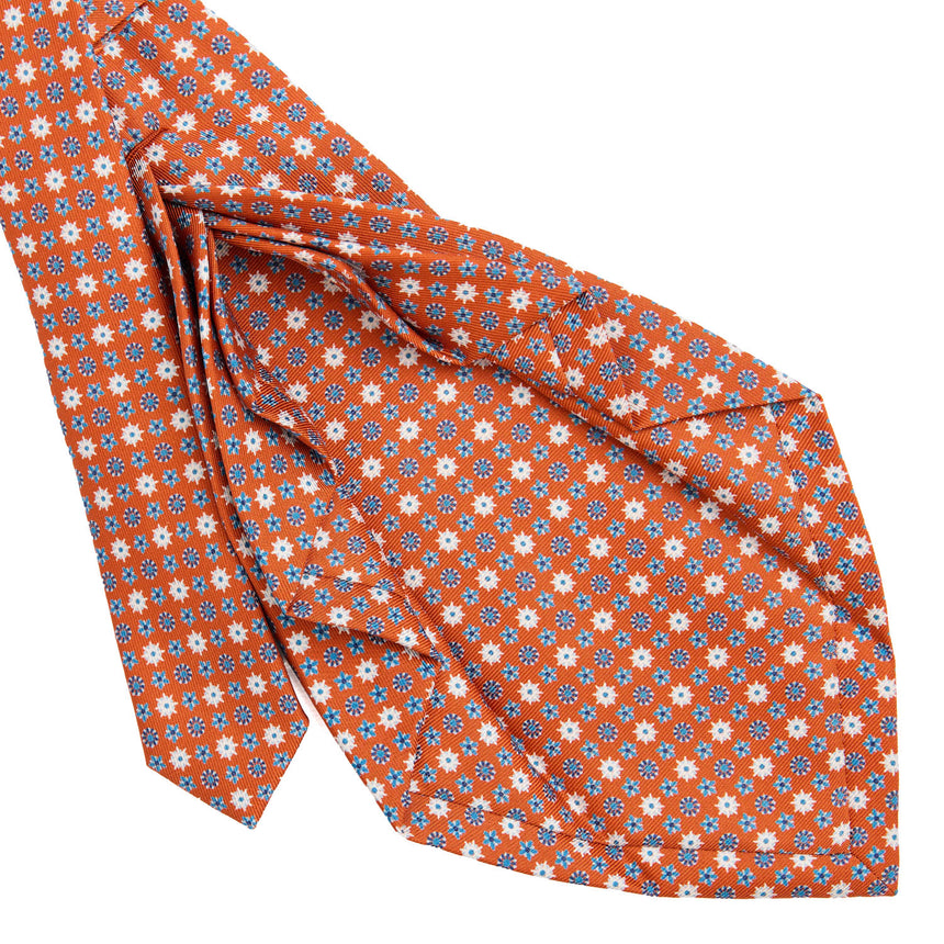 ORANGE 9 FOLD SARTORIAL SILK TIE