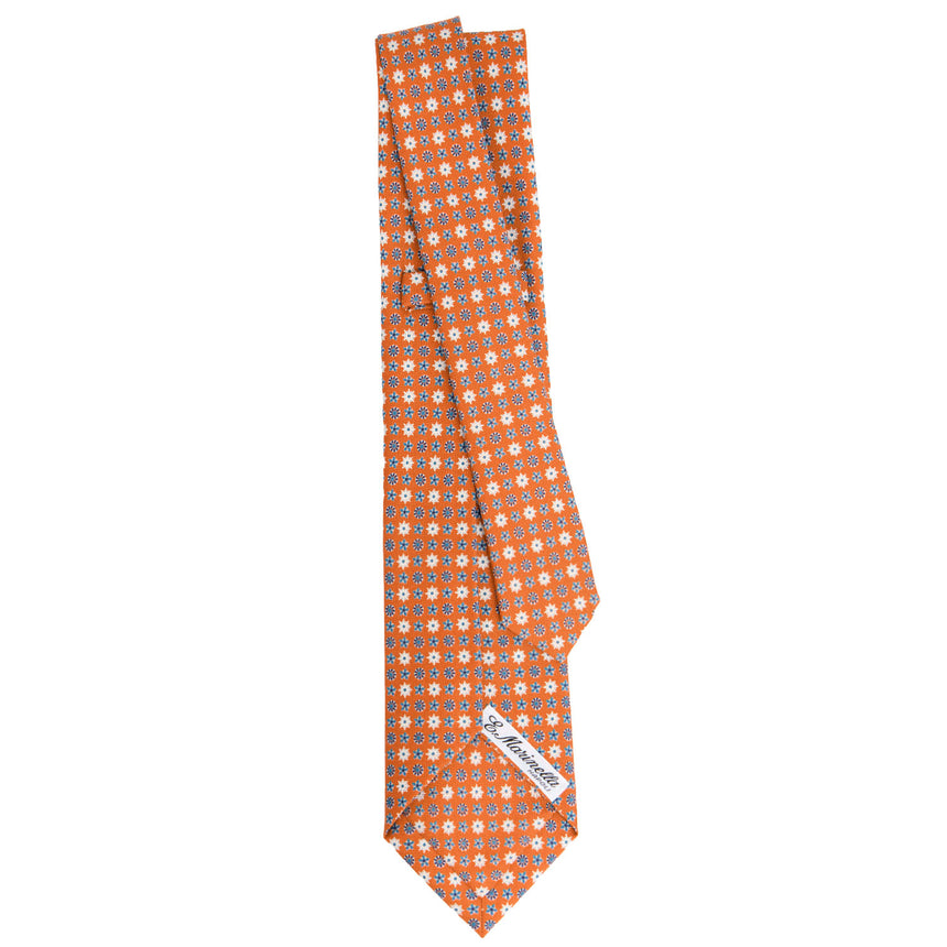 ORANGE 9 FOLD SARTORIAL SILK TIE