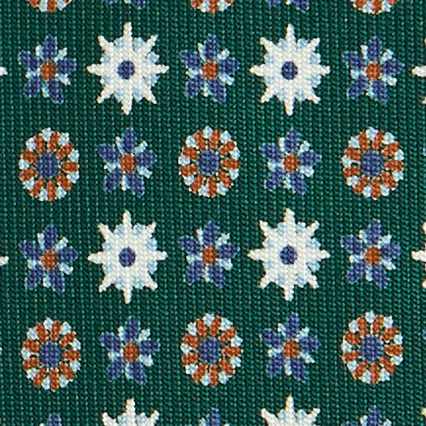 DARK GREEN 9 FOLD SARTORIAL SILK TIE