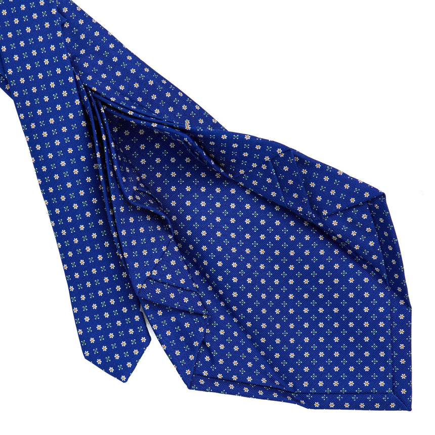 CRAVATTA SARTORIALE 9 PIEGHE IN SETA BLUETTE